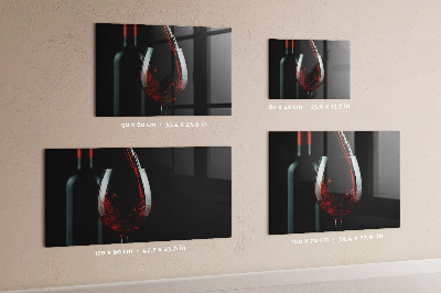 Lavagna magnetica Una bottiglia di vino