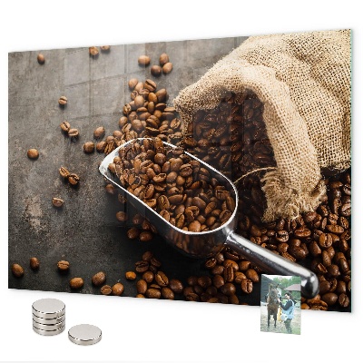 Lavagna magnetica Una confezione di caffè fresco