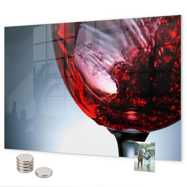 Lavagna magnetica per calamite bicchiere di vino