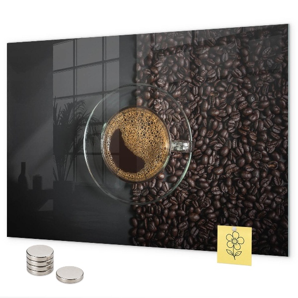 Lavagna magnetica per calamite Una tazza di caffè
