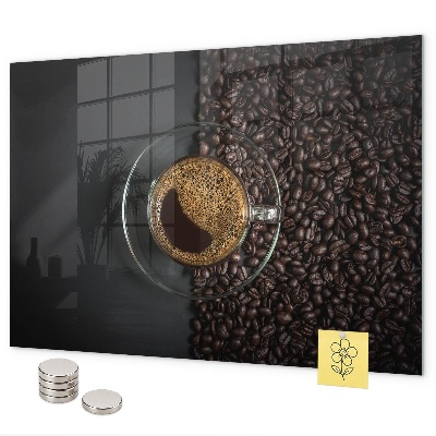 Lavagna magnetica per calamite Una tazza di caffè