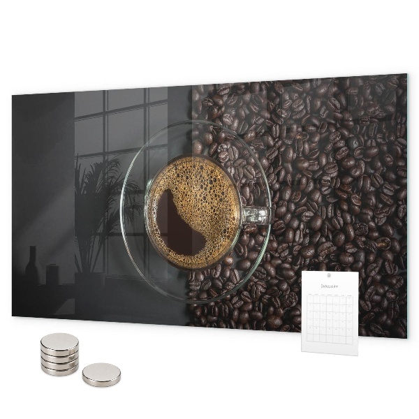 Lavagna magnetica per calamite Una tazza di caffè