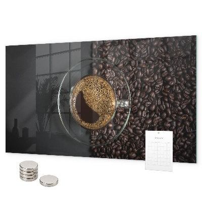 Lavagna magnetica per calamite Una tazza di caffè