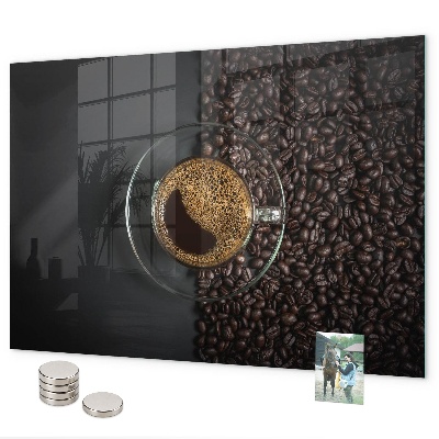Lavagna magnetica per calamite Una tazza di caffè