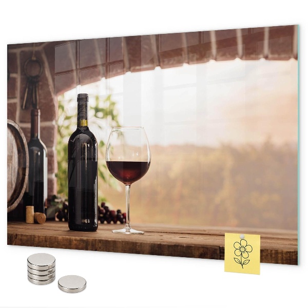 Lavagna magnetica Bottiglie di vino