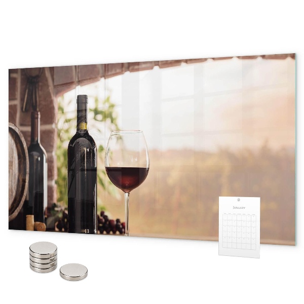 Lavagna magnetica Bottiglie di vino