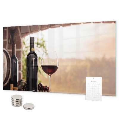 Lavagna magnetica Bottiglie di vino