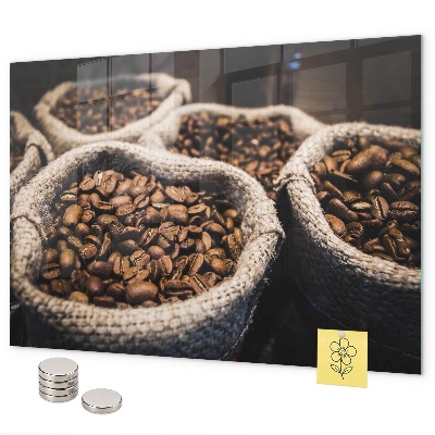 Lavagna magnetica per calamite Sacchetti di caffè
