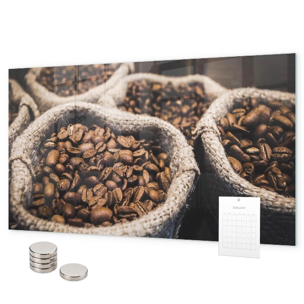 Lavagna magnetica per calamite Sacchetti di caffè