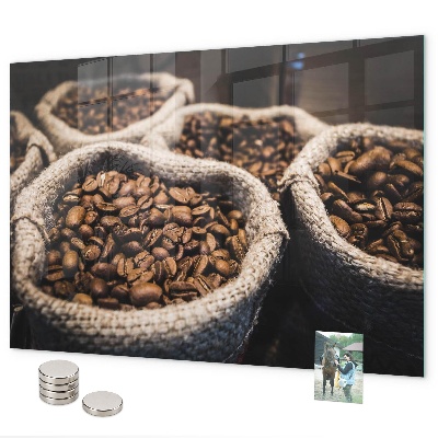 Lavagna magnetica per calamite Sacchetti di caffè