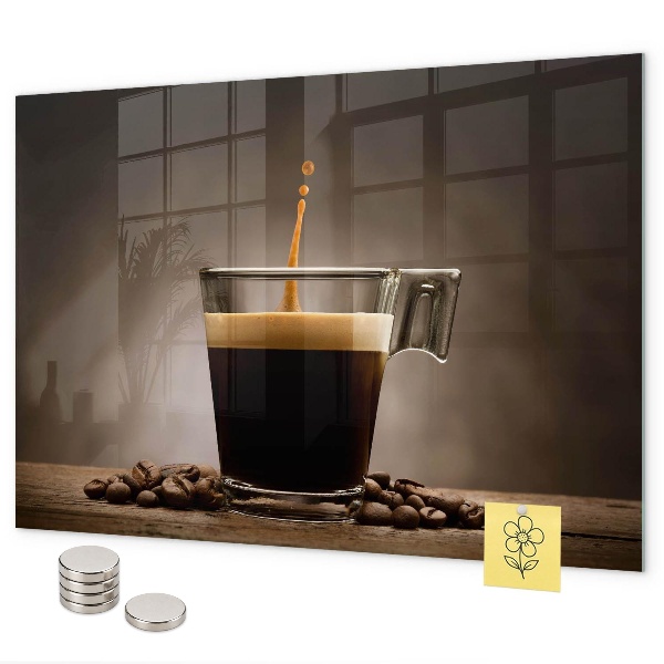 Lavagna magnetica Una tazza di caffè