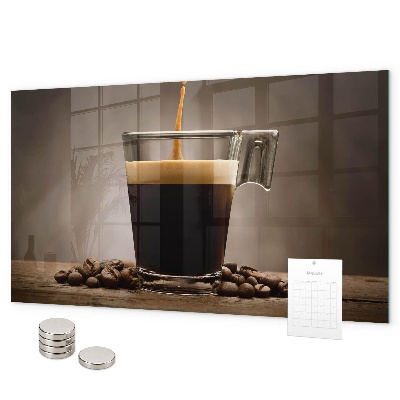 Lavagna magnetica Una tazza di caffè