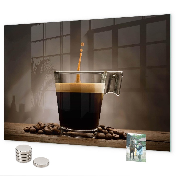 Lavagna magnetica Una tazza di caffè