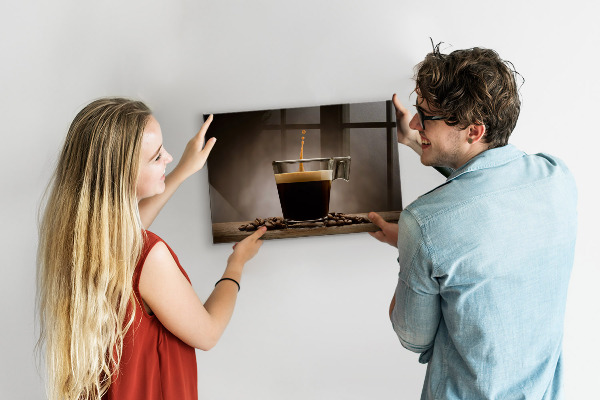 Lavagna magnetica Una tazza di caffè