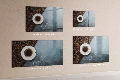 Lavagna magnetica per calamite Una tazza di caffè