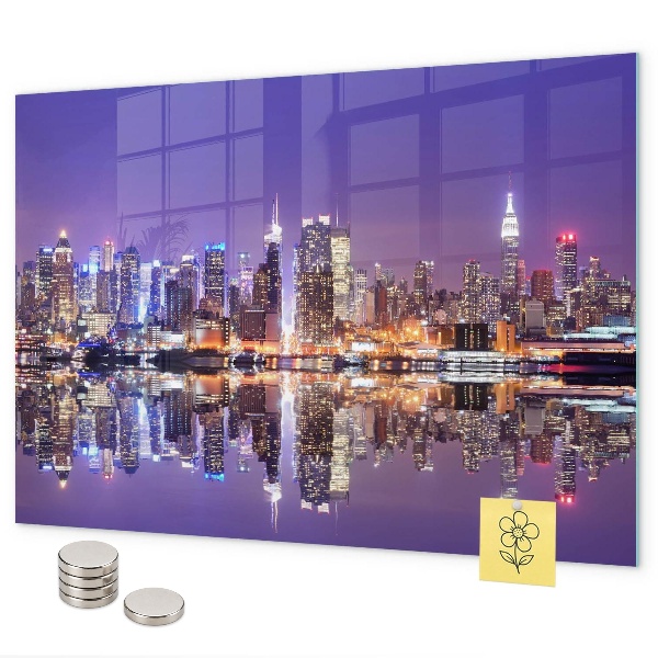Lavagna magnetica New York di notte