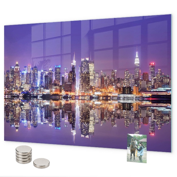 Lavagna magnetica New York di notte