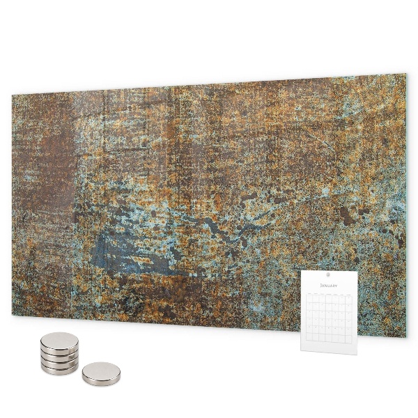 Lavagna magnetica per calamite Ruggine sul metallo