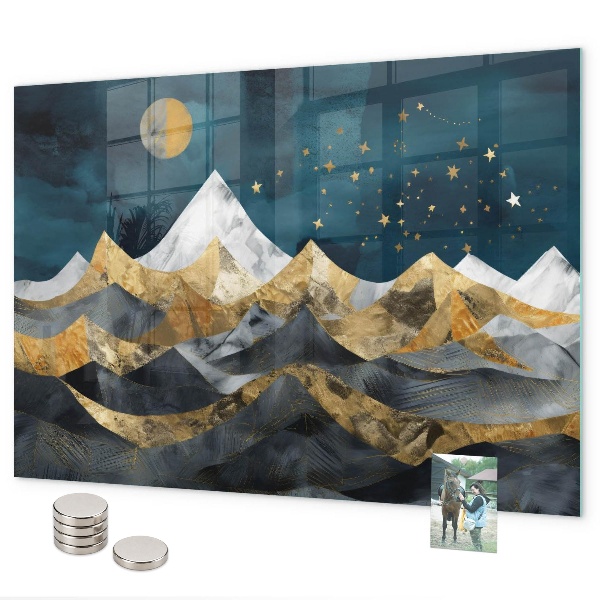 Lavagna magnetica Montagne di notte