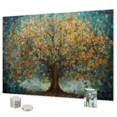 Lavagna magnetica per calamite Albero mosaico