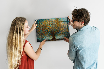 Lavagna magnetica per calamite Albero mosaico