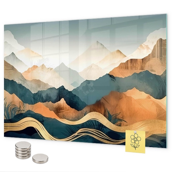 Lavagna magnetica per calamite paesaggio montano