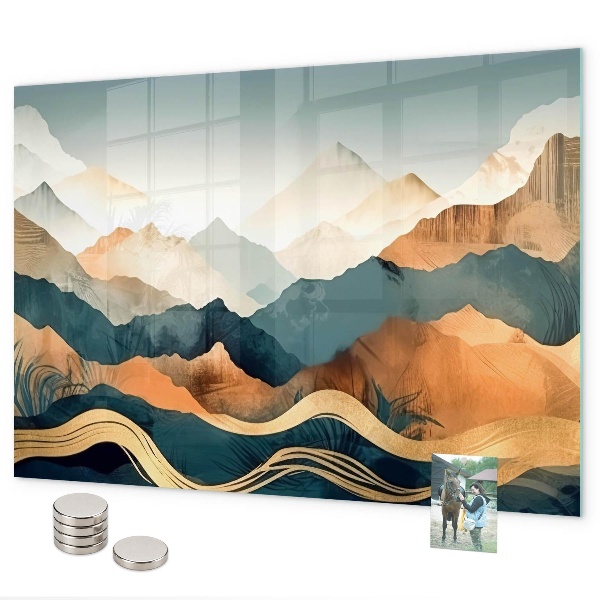 Lavagna magnetica per calamite paesaggio montano