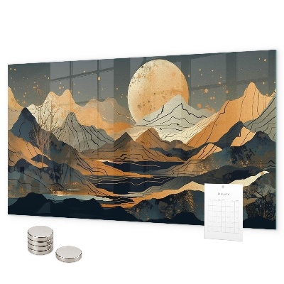 Lavagna magnetica per calamite Paesaggio astratto