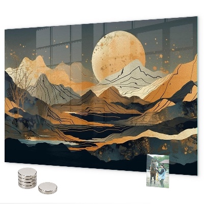 Lavagna magnetica per calamite Paesaggio astratto