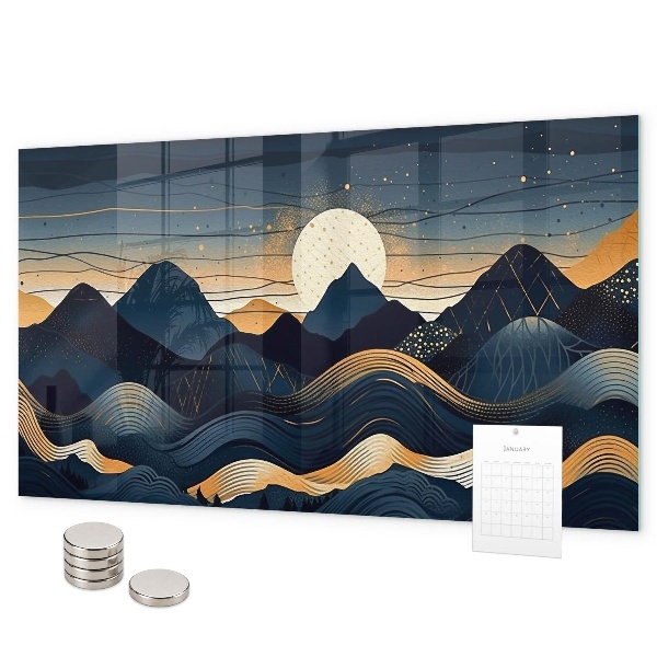Lavagna magnetica Paesaggio al tramonto