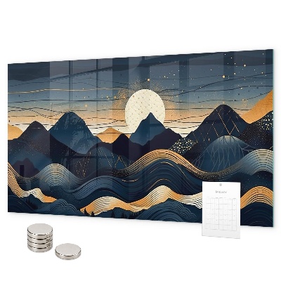 Lavagna magnetica Paesaggio al tramonto