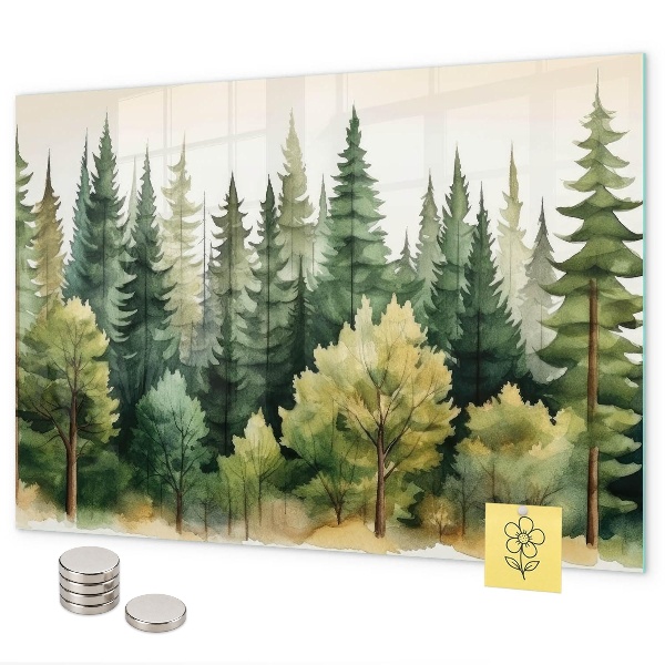 Lavagna magnetica Paesaggio forestale