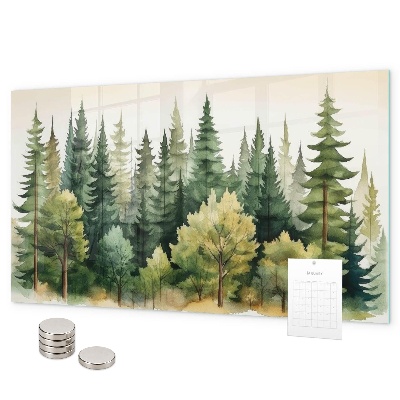Lavagna magnetica Paesaggio forestale