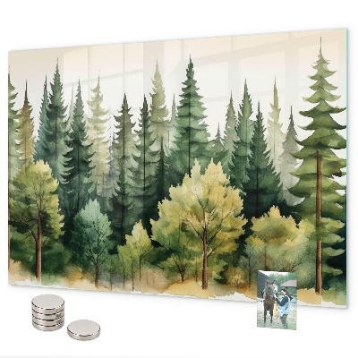 Lavagna magnetica Paesaggio forestale