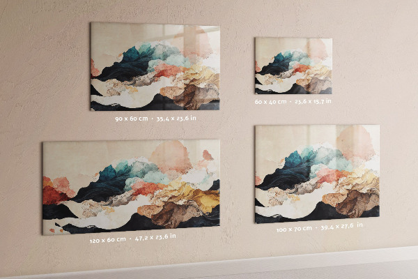 Lavagna magnetica Paesaggio astratto