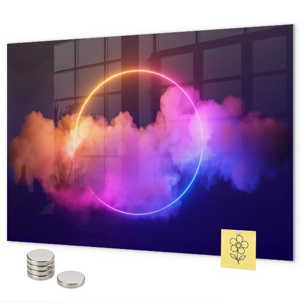 Lavagna magnetica Astrazione di fumo 3D