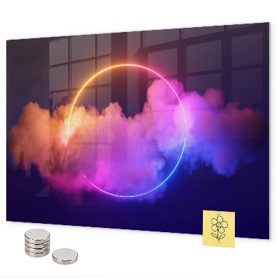 Lavagna magnetica Astrazione di fumo 3D
