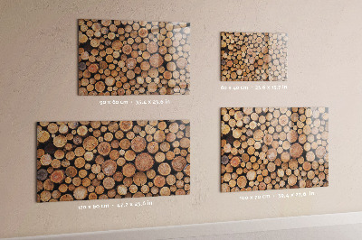 Lavagna magnetica per calamite Anelli degli alberi