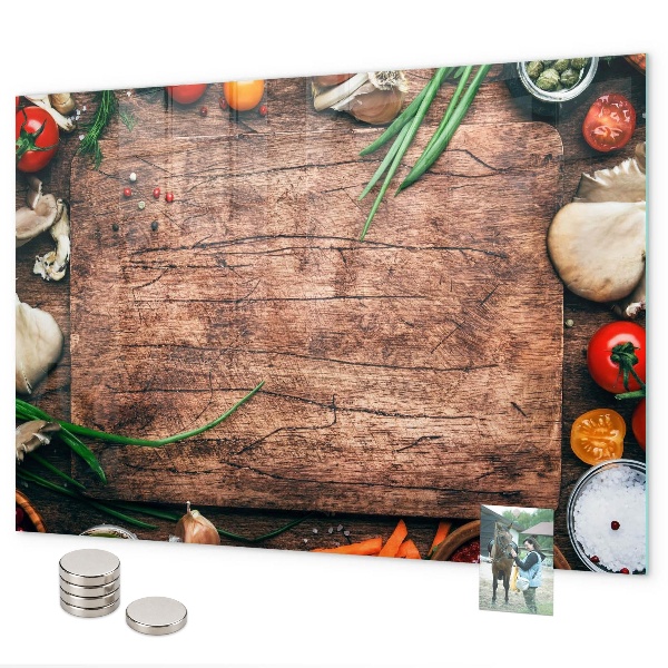 Lavagna magnetica per calamite Tagliere da cucina