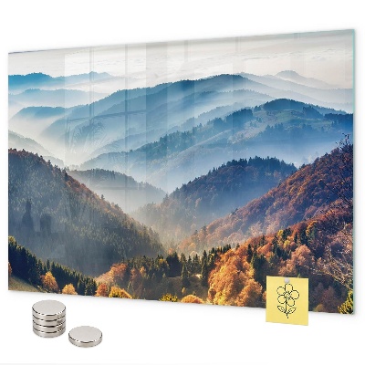Lavagna magnetica per calamite paesaggio montano