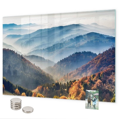 Lavagna magnetica per calamite paesaggio montano