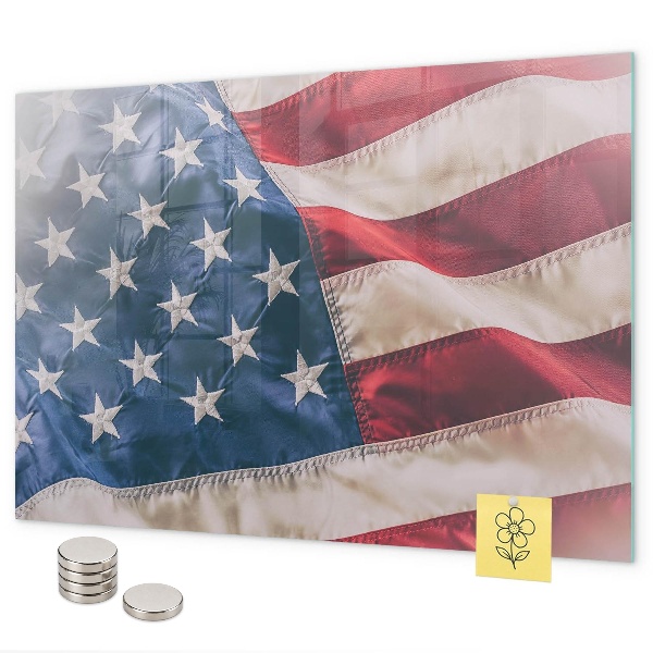 Lavagna magnetica per calamite bandiera americana