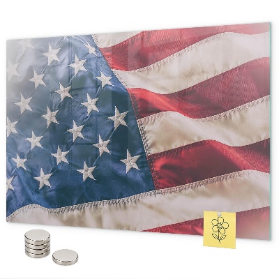 Lavagna magnetica per calamite bandiera americana
