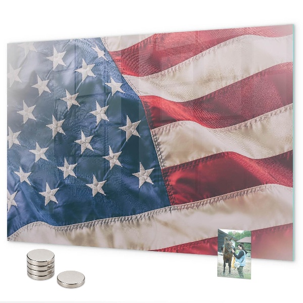 Lavagna magnetica per calamite bandiera americana