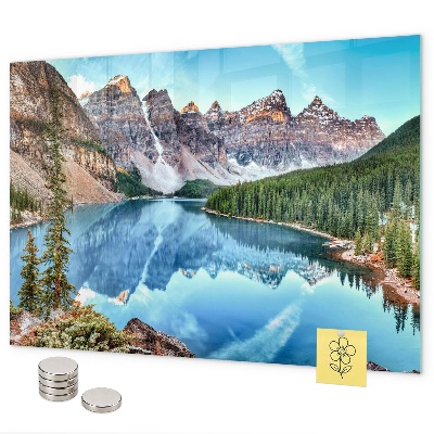 Lavagna magnetica per calamite paesaggio montano