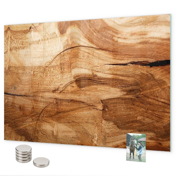 Lavagna magnetica per calamite Trama effetto legno