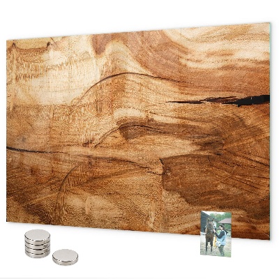 Lavagna magnetica per calamite Trama effetto legno