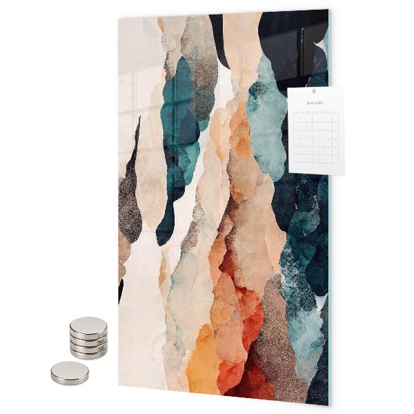 Pittura lavagna magnetica Punti astratti