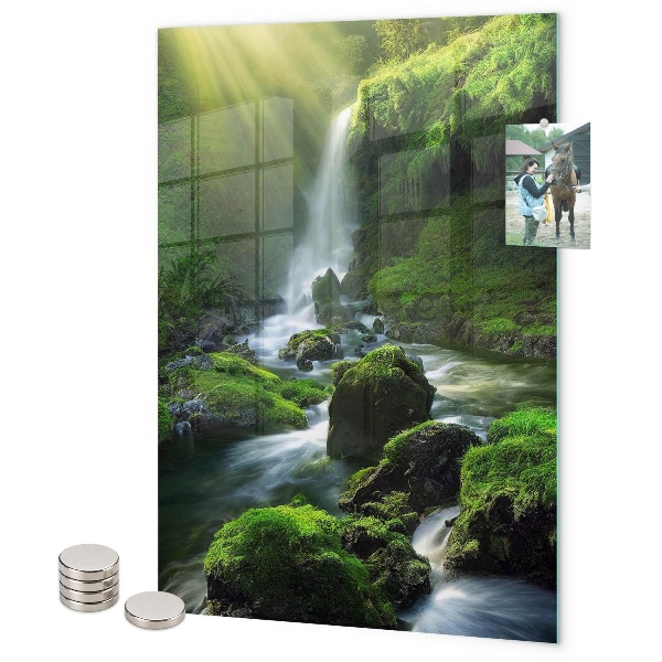 Lavagna magnetica da parete cascata di pietra