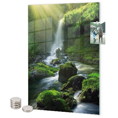 Lavagna magnetica da parete cascata di pietra